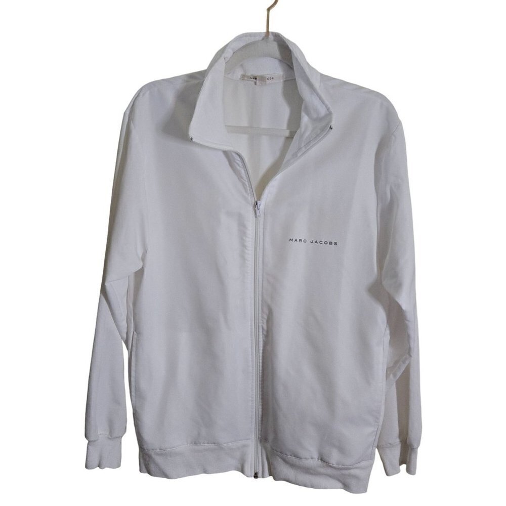 Marc Jacobs White Designer Windbreaker Size M
